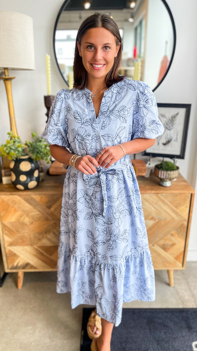 Umgee Blue Gweneth Dress