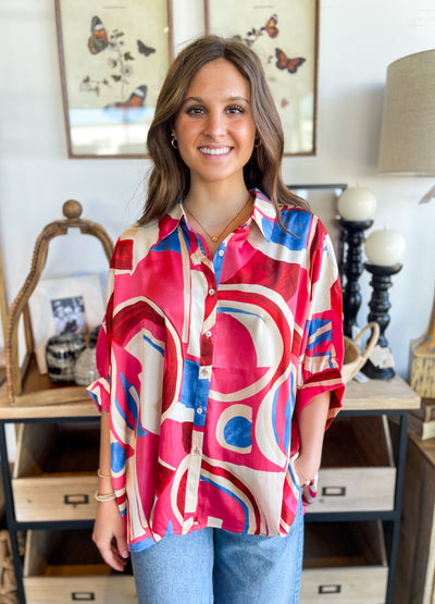 Pink Dolman Sleeve Danni Top