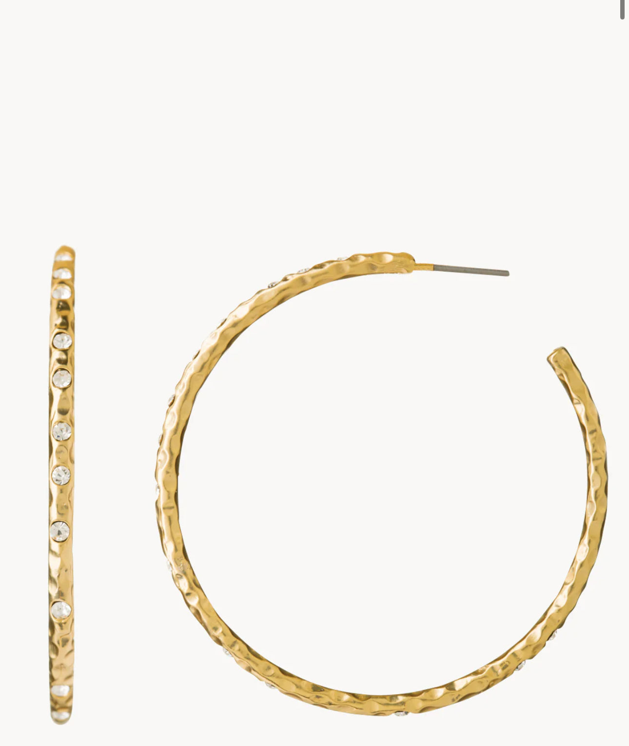Spartina Fizz Hoop Earrings Crystal
