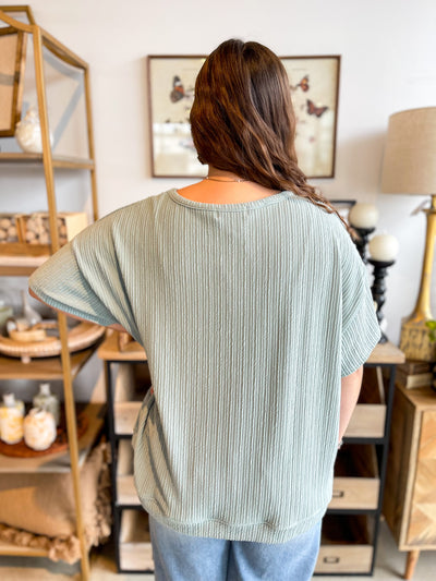 Dusty Blue Shoni Top