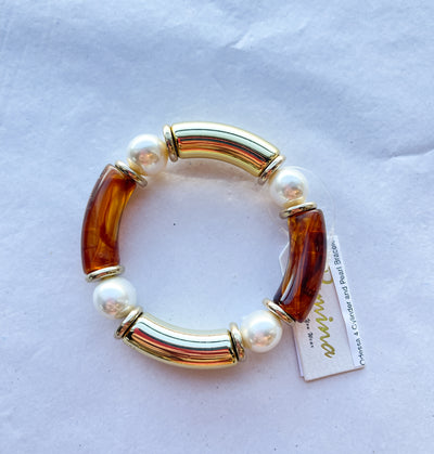 Odessa 4 Cylinder and Pearl Bracelet