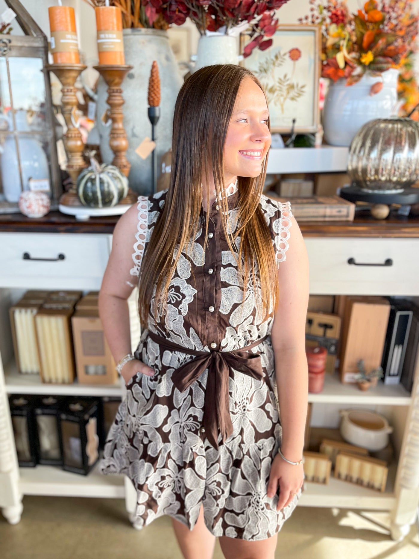 Entro Brown Addyson Dress
