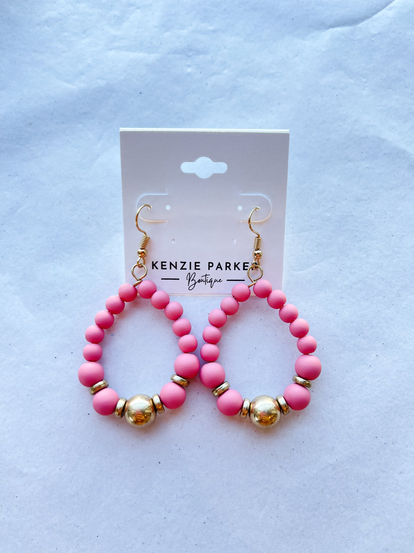 Charlotte Stain Ball Accent & Clay Ball Earrings