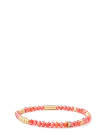 Spartina Stretch Bracelet 4mm Coral