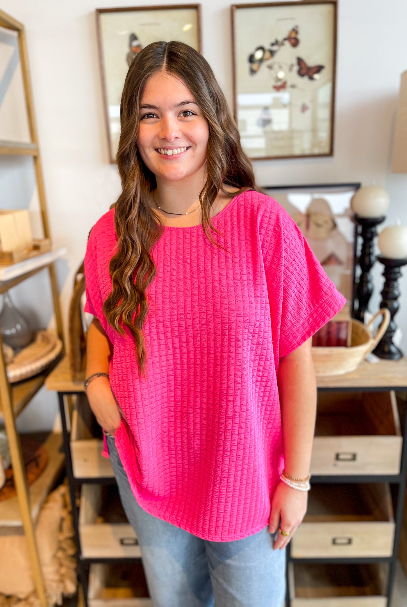 Dianna Pink Top