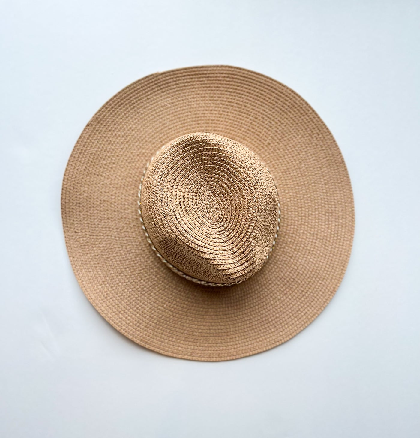 Gold Chain Tan Fedora