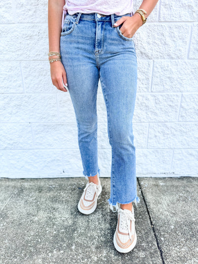 Jessica High Rise Straight Jean
