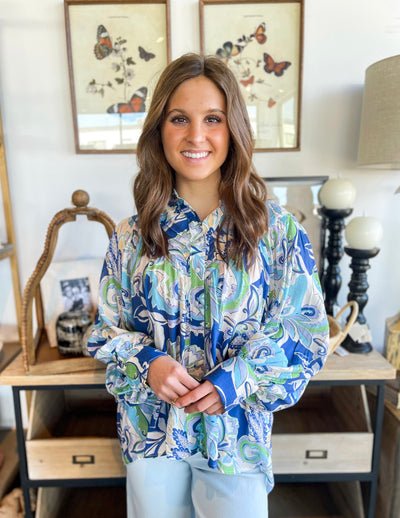 Ocean Blue Ailia Top