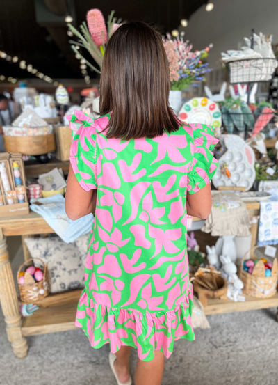 Abbie Pink Mary Square Dress