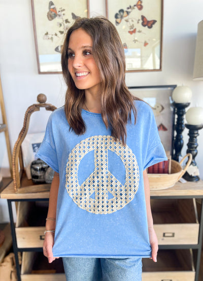 Umgee Orchid Blue Peace Top