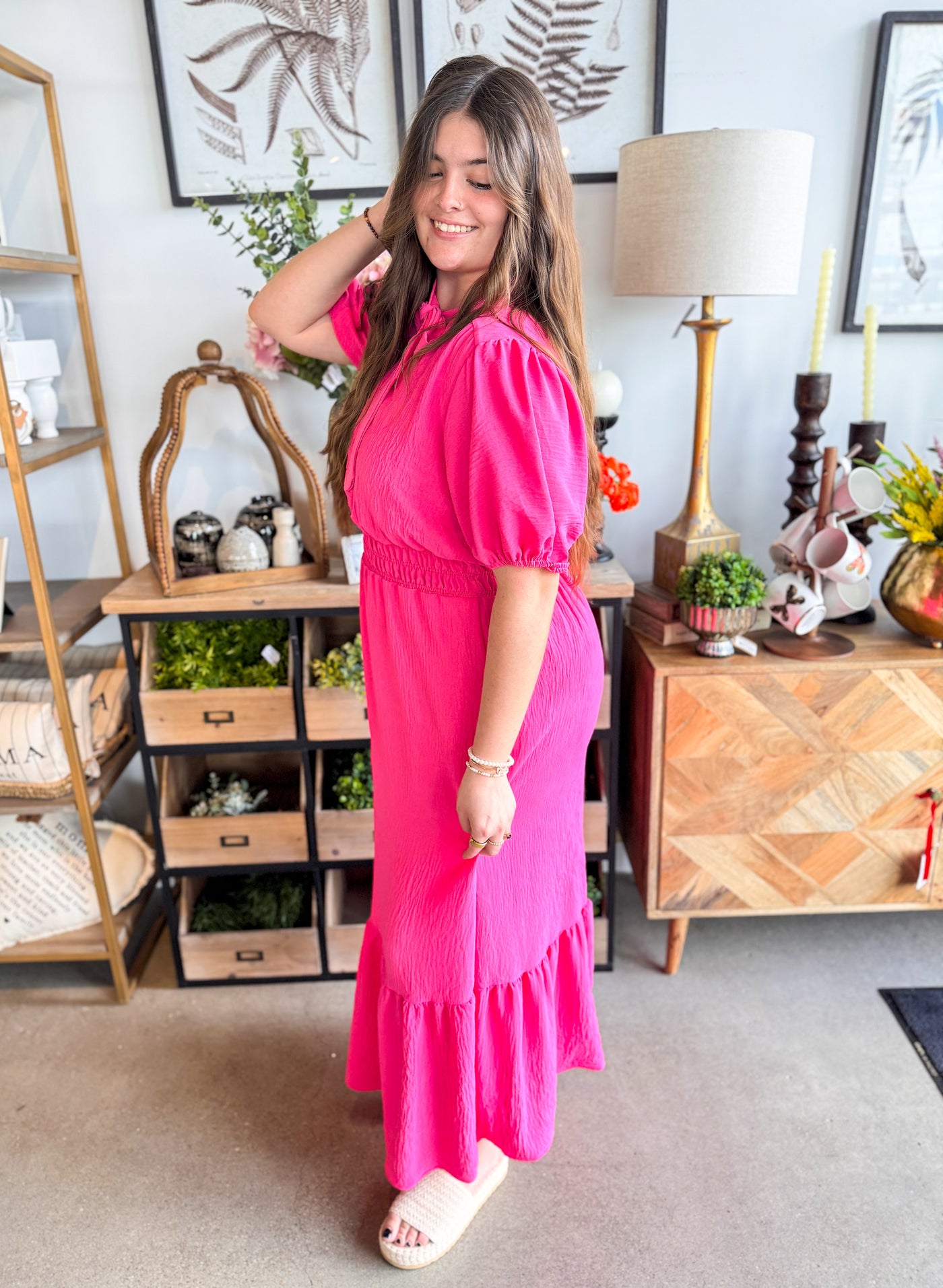 Valencia Pink Maxi Dress