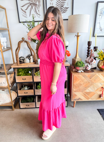 Valencia Pink Maxi Dress