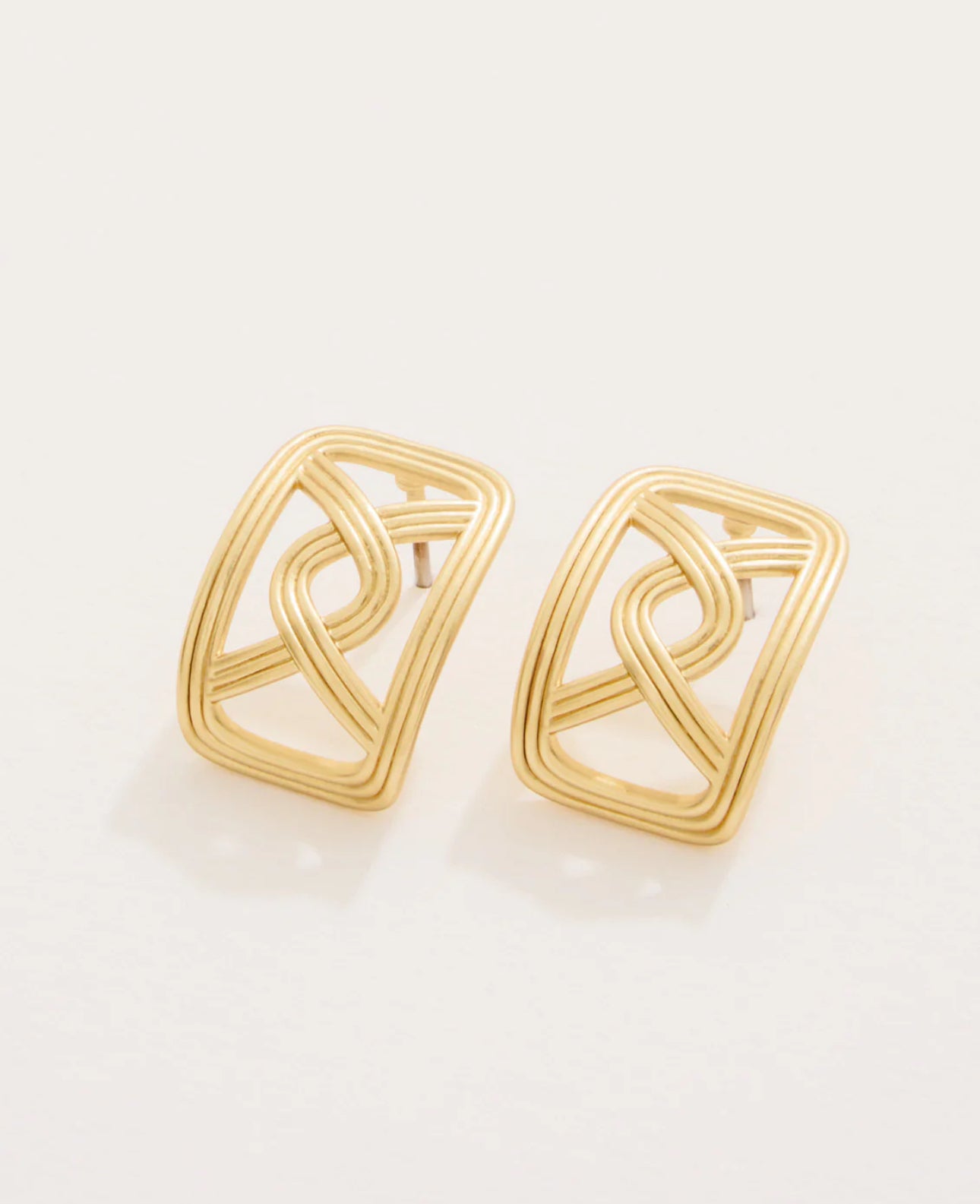 Spartina Trellis Earrings Gold