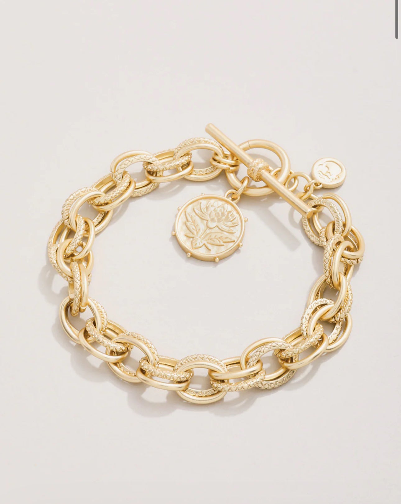 Spartina Lotus Toggle Bracelet Gold