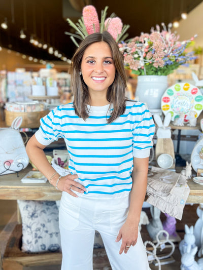 Blue Stripe Kalani Top