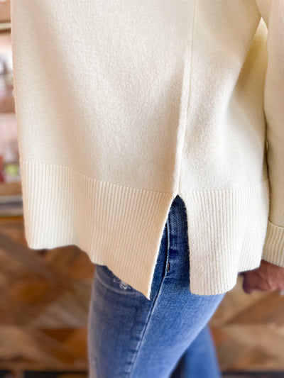 Ivory Bagic Sweater Top