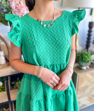 Umgee Green Avani Dress