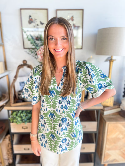Chase Flounce Sleeve Top