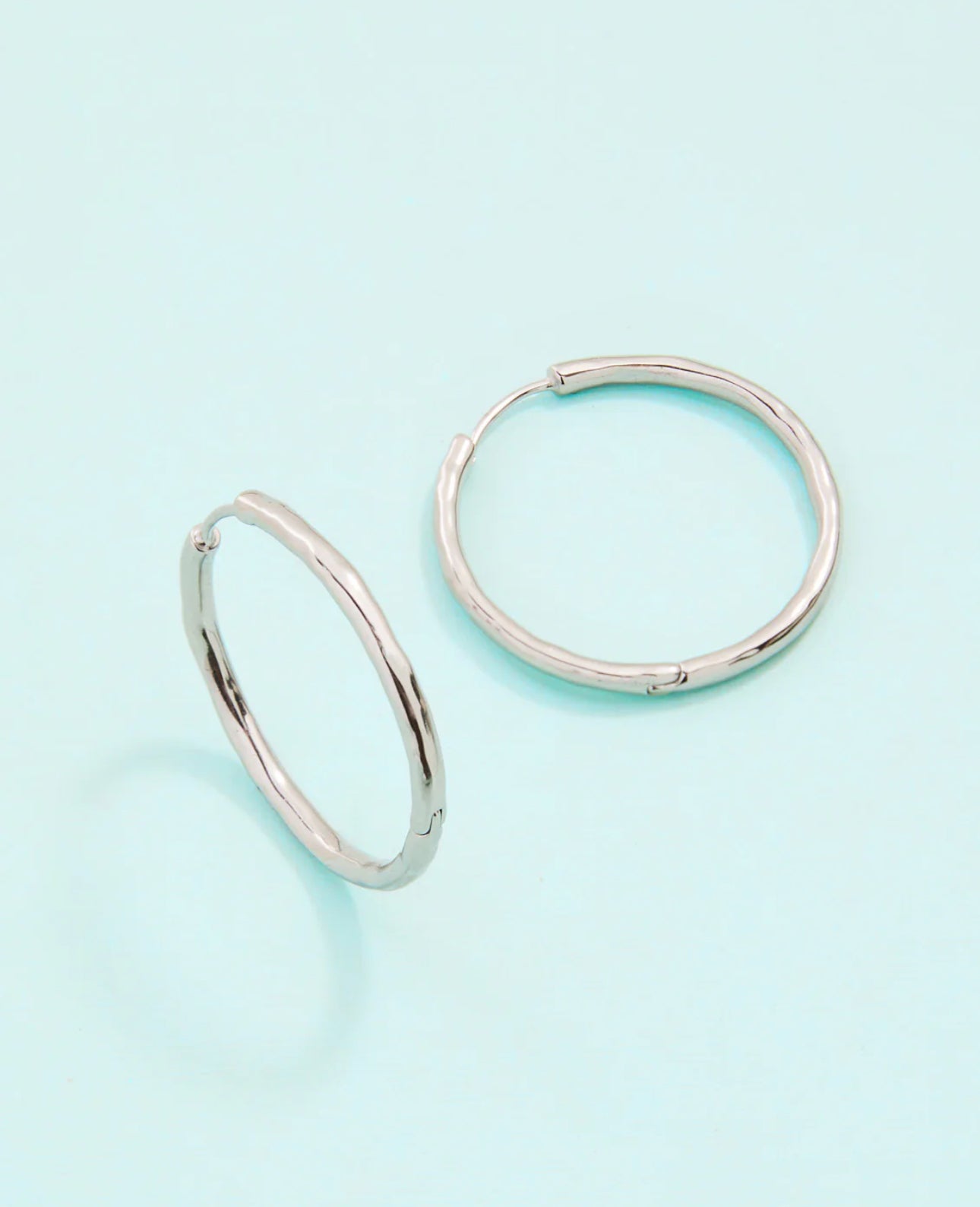 Spartina SP Moonglade Hoop Earrings 30mm SIL