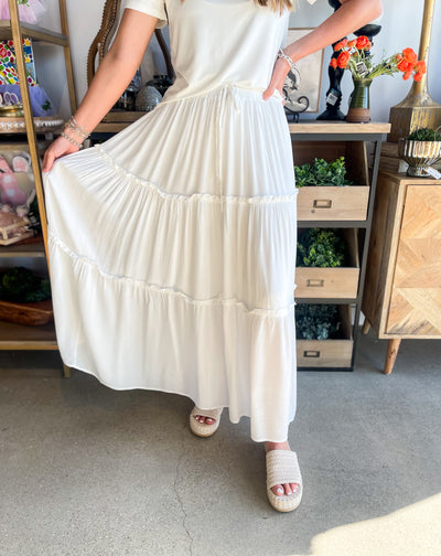 Jodifl Ivory Claire Maxi Skirt