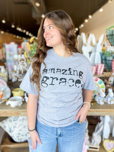 Amazing Grace Gray Tee