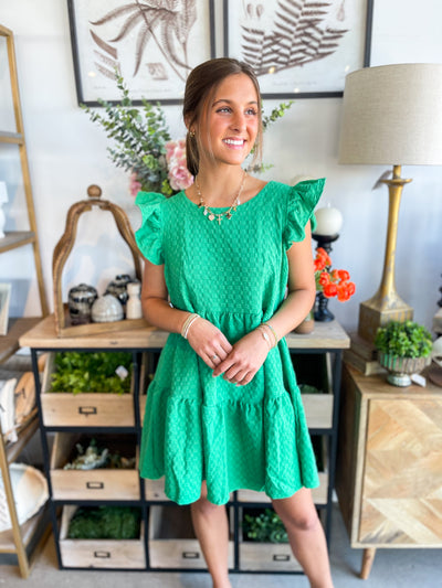 Umgee Green Avani Dress