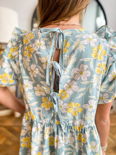 Umgee Mint Mix Fran Dress