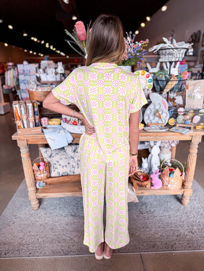 Alli Charm Crop Pant PJ Set