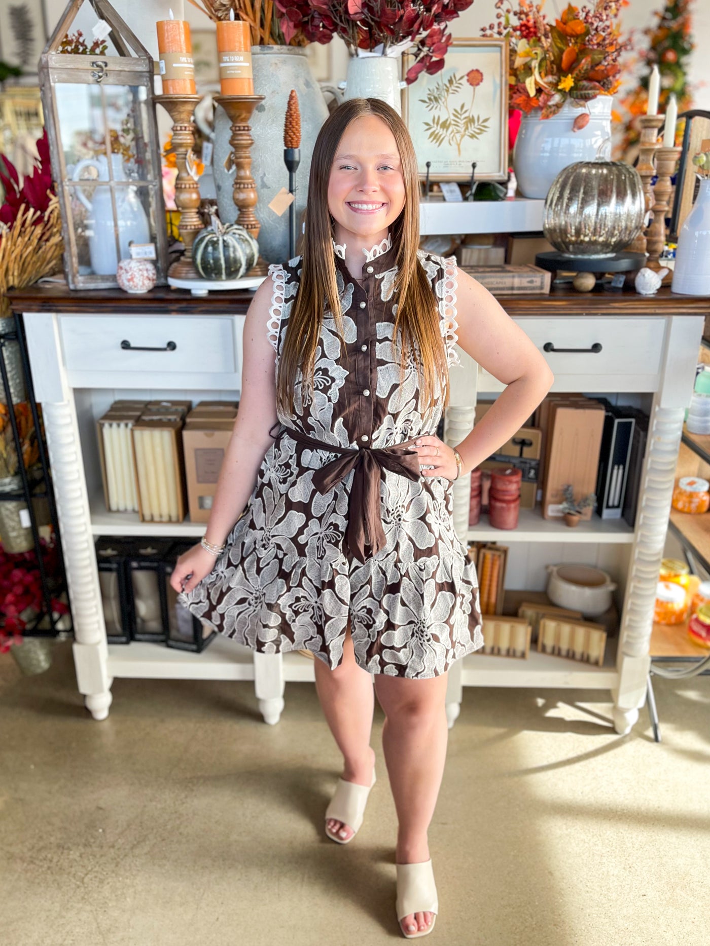 Entro Brown Addyson Dress