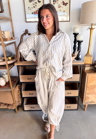 Dove Striped Button Down Shirt