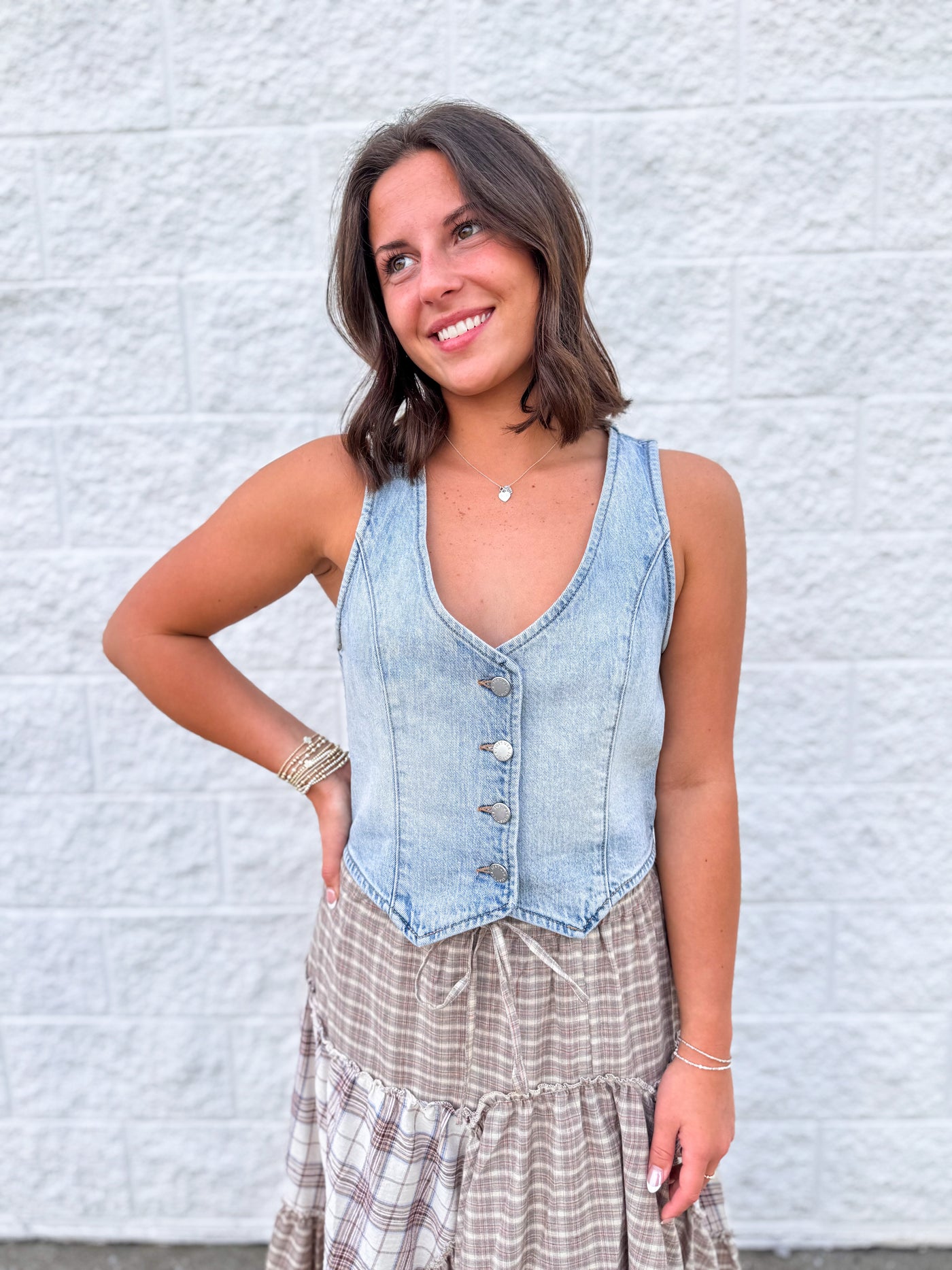 Just USA Classic Denim Vest