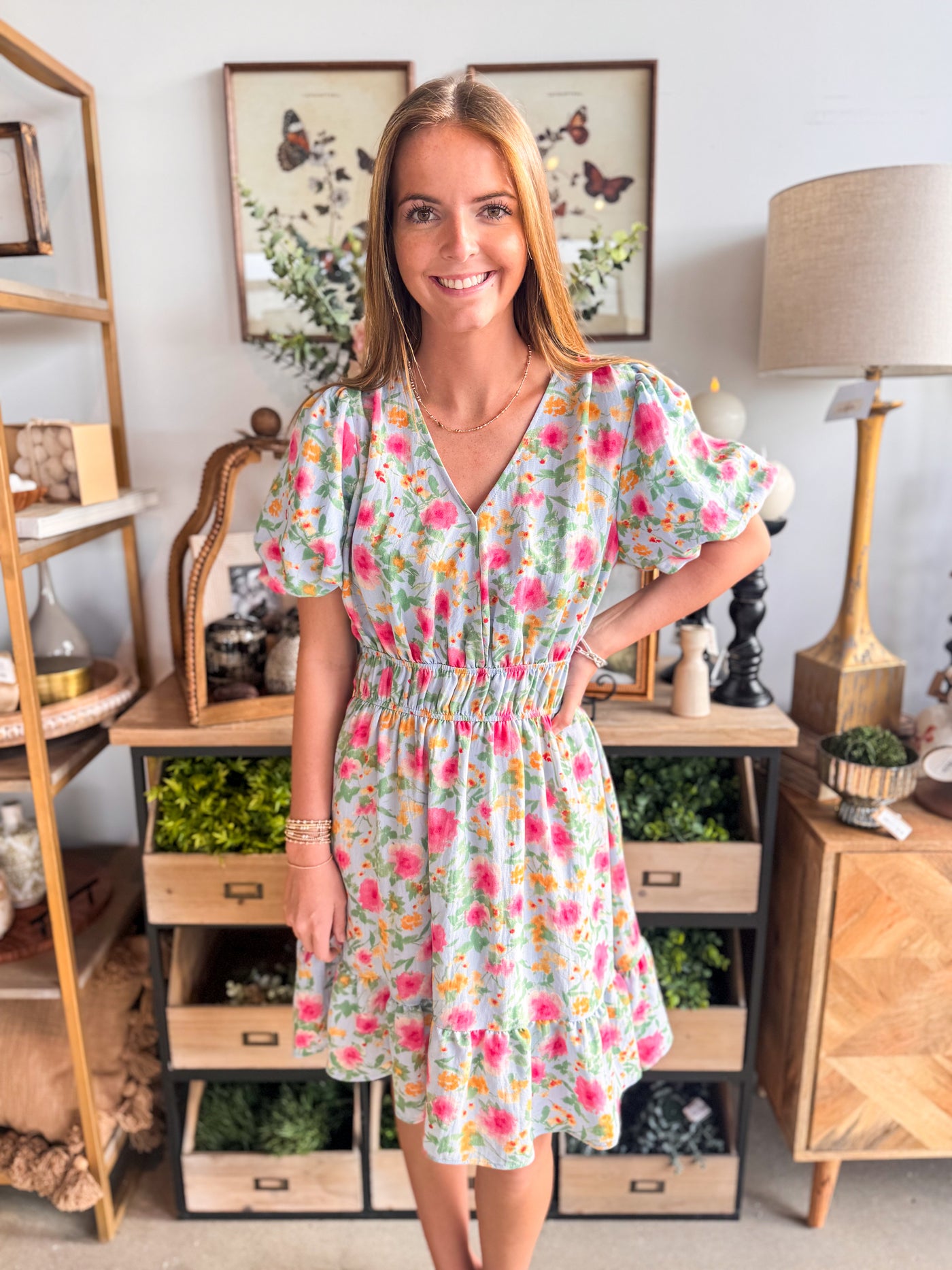 Dusty Blue Hailey Dress