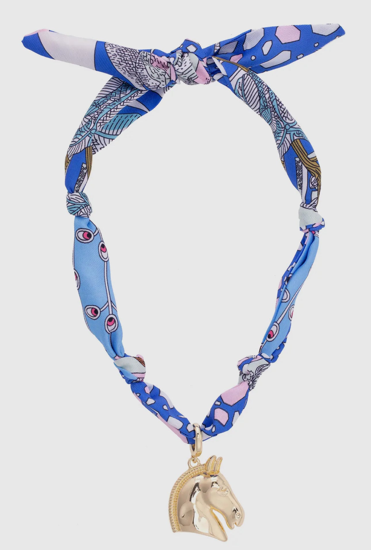 Canvas Style Scarf Necklace