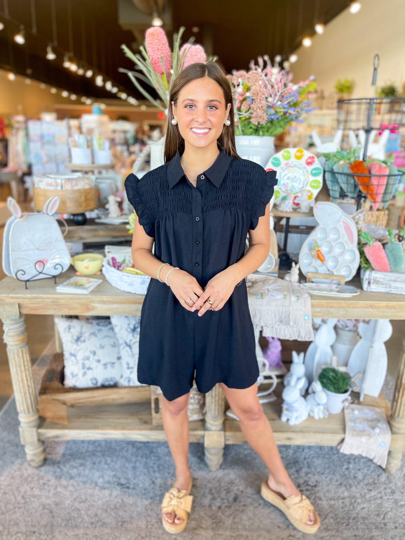 Black Kenna Romper