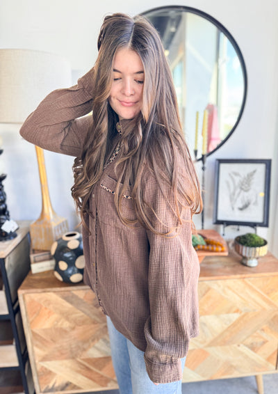 Brown Channah Top