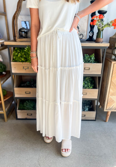 Jodifl Ivory Claire Maxi Skirt
