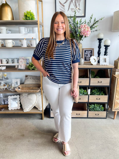 Navy Stripe Jessi Top