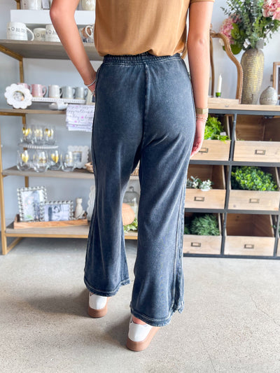 Vivien Easel Black Mineral Wash Pant