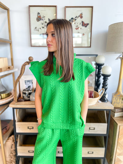 CC Green Kelly Short Set
