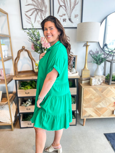 Umgee Green Tabitha Dress