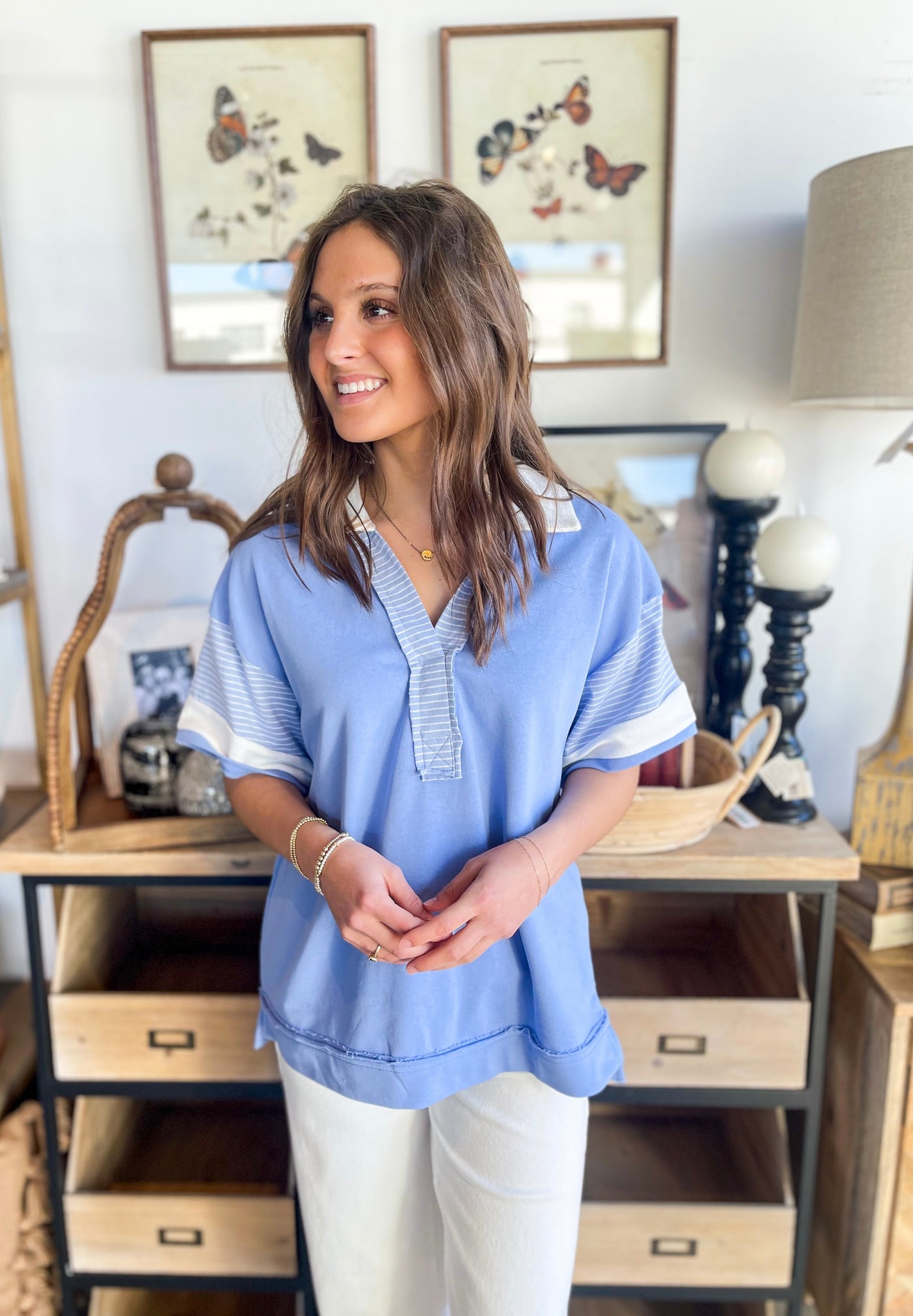 Umgee Peri Blue Bayla Top