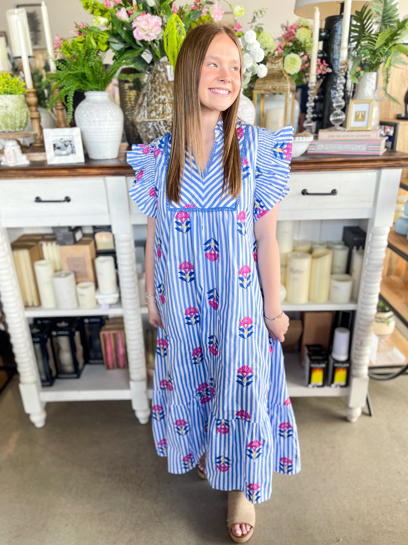 Umgee Blue Scarlell Dress