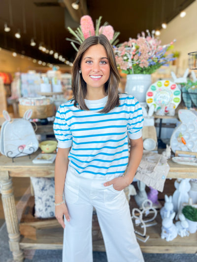 Blue Stripe Kalani Top