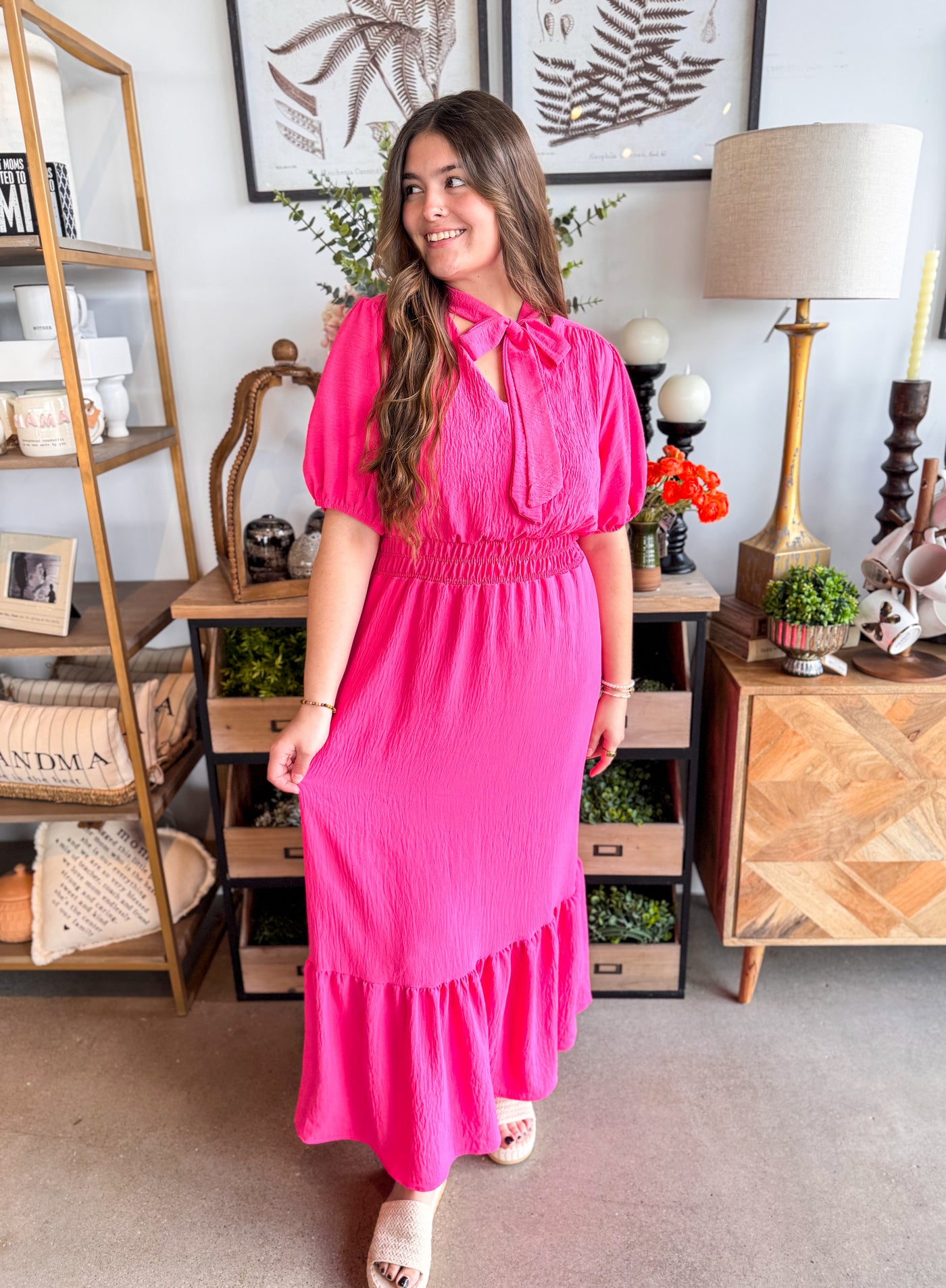 Valencia Pink Maxi Dress