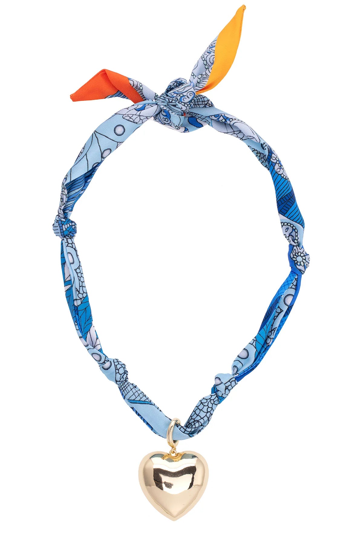 Canvas Style Scarf Necklace