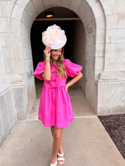 Zuri Entro Pink Bow Dress