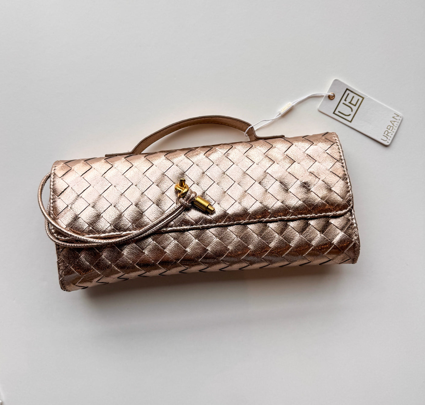 Ada Woven Rectangle Crossbody Bag