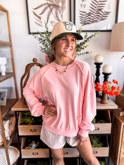 Easel Blush Ziva Top