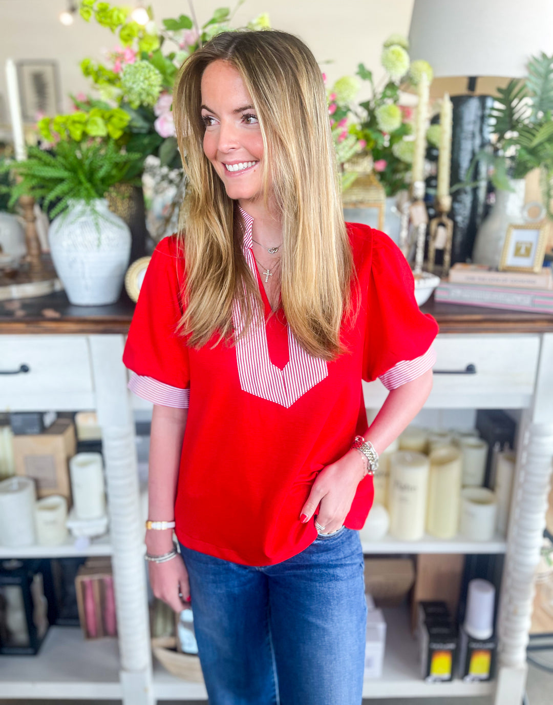 Jodifl Red Jana Top – Kenzie Parker