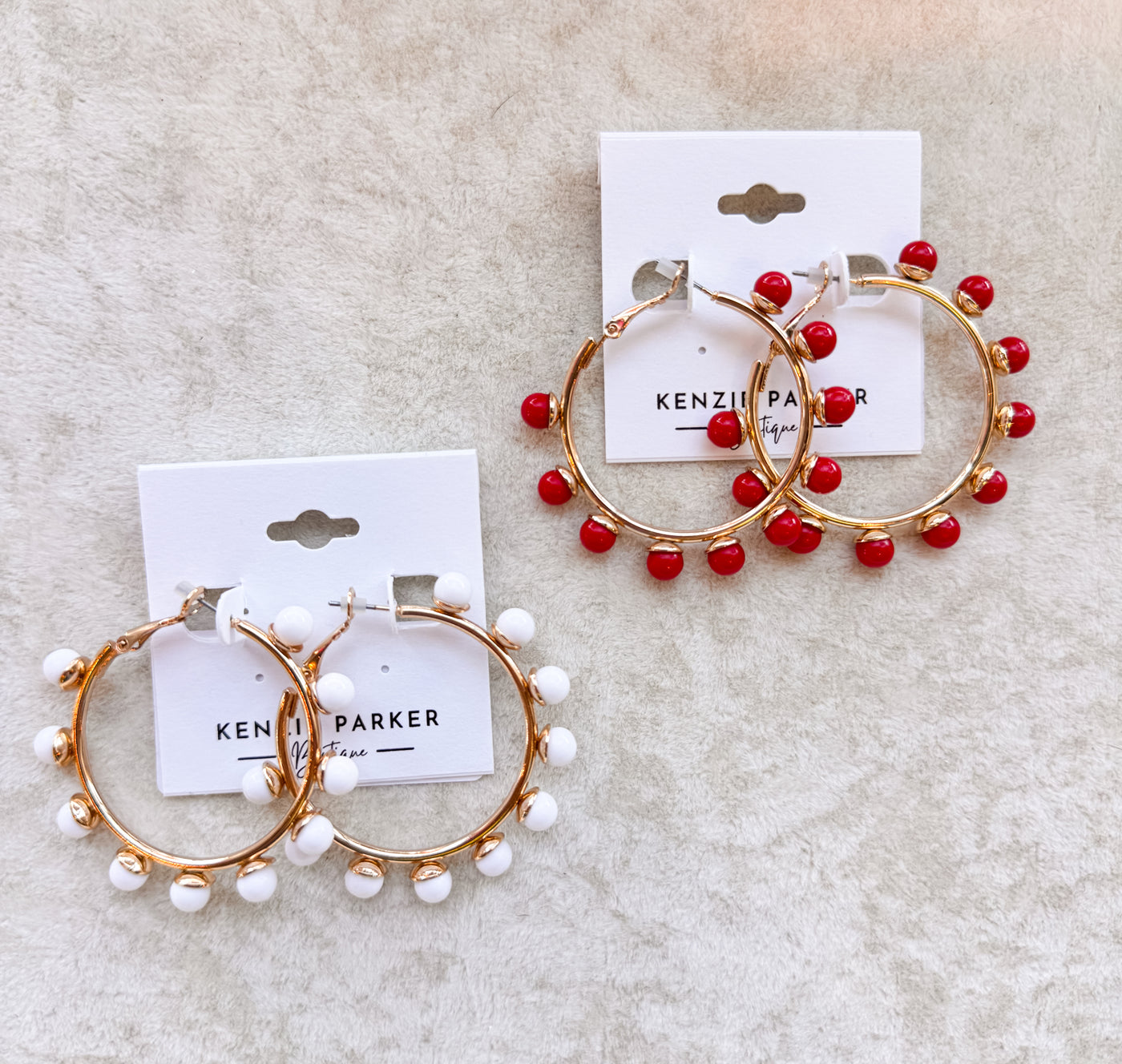 Camila Ball Trimmed Hoops